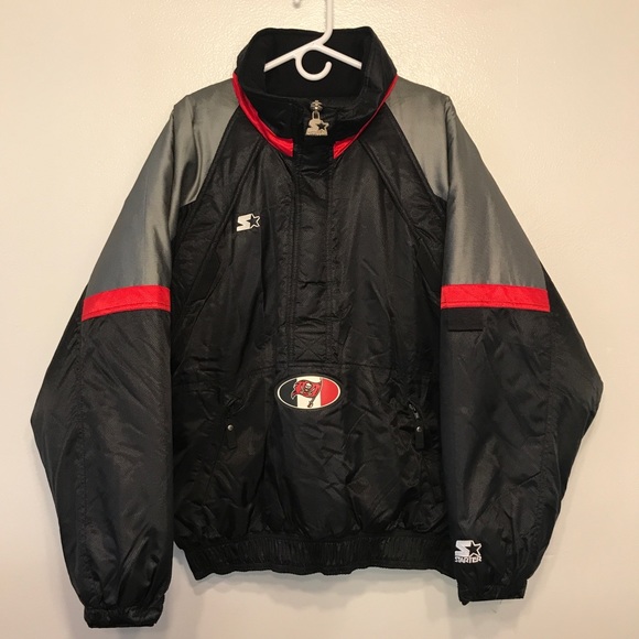 Tampa Bay Buccaneers Half Zip Pullover Jacket Sz L - Picture 1 of 7